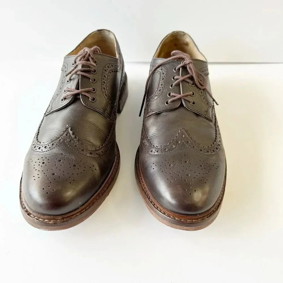 HOUSE OF HOUNDS Mens 10 UAE 44‎ Dark Brown Oxford Wingtip Dress Shoes main image 9